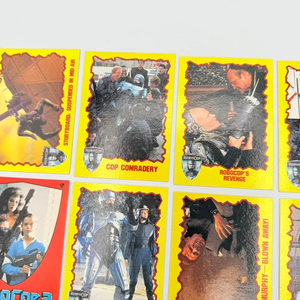 Topps RoboCop 2 Trading Cards Unisex OS Yellow Excellent 1990 Movie Lot of 10